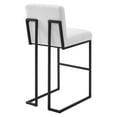 thumbnail image 3 of Modway Indulge Channel Tufted Fabric Bar Stool in White, 3 of 7