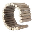 thumbnail image 3 of Haofy Hamster Wooden Bridge, Hamster Ladder Bridge Toy Natural For Isolating Pets For Chewing And Playing, 3 of 8