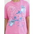 thumbnail image 4 of Stitch Women's Oversized Tee with Short Sleeves, Sizes XXS-XXL, 4 of 5