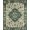 Green, Pattern 12, variant on Design&I 8'x10' Washable Area Rug Boho Vintage Trellis Faded Motifs Bathroom Distressed Scroll for King Size Bedroom, Under Bed, Sleek Flatweave Pet Friendly