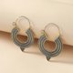 thumbnail image 3 of Women's Vintage Drop Earrings - Gold & Silver Toned Irregular Design Statement Jewelry, 3 of 5