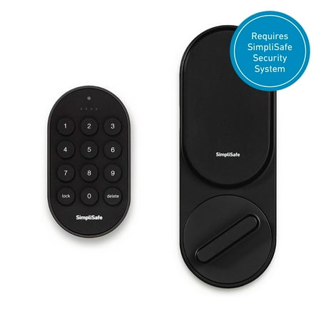 SimpliSafe - Smart Lock - Compatible with Gen 3 home security system - Black