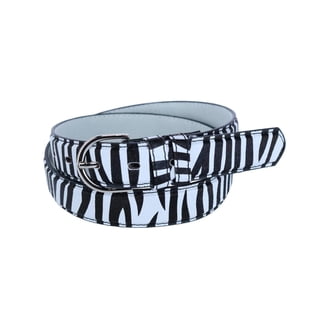 CTM 1 7/8 Inch Wide Braided Plaid Belt with Matching Buckle 