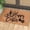 H, variant on EGNMCR Happy Easter Bunny Elegant Decorative Door Mat, Home Spring Kitchen Rug Nonslip Washable Bathroom Floor Mat Mat for Indoor Outdoor 15.7x23.6 Inch Doormat