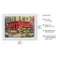 thumbnail image 2 of Bus Stop Cafe - New York City - From an Original Watercolor Painting by Robin Wethe Altman - Japanese Unryu Rice Paper Art Print (Unframed) 12 x 16 in, 2 of 4