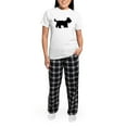 thumbnail image 5 of CafePress - Scottish Terrier Women's Light Pajamas - Women's Short Sleeve Print T-Shirt and Pants Light Cotton Pajama Set, 5 of 7