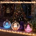 thumbnail image 2 of Hbtdoern 23.6 Inches Giant Inflatable Christmas Balls, LED Light-Up Blow Up Ornaments, Extra Large PVC Outdoor Xmas Yard Garden Holiday Decorations, 2 of 8