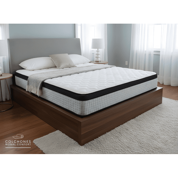 Colchon Matrimonial de 22cm de Alto en Cajac Modelo Nuit