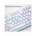 thumbnail image 3 of Gaming Keyboard and Mouse Combo, K1 RGB LED Backlit Keyboard with 104 Key Computer PC Gaming Keyboard for PC/Laptop(White),White, 3 of 12
