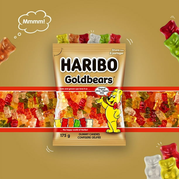 Haribo Gummi Candy, Original Gold-Bears, 2 Kg, Party Size, Exp