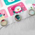 thumbnail image 4 of jejeloiu Cartoon Xmas Snowmen Black Out Curtains,Geometric Plaid Curtains Pack of 2 (42x63 Each),Christmas Gifts Bedroom Curtains For Girls Boys,Super Cozy Room Decor, 4 of 6