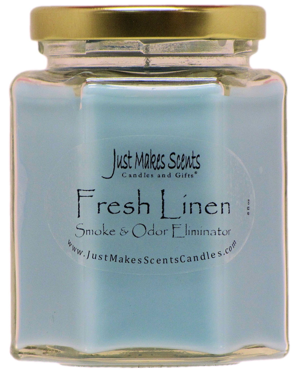 3- Pack Fresh linen Smoke & Odor Eliminator Candle, 8 oz Hexagon jar