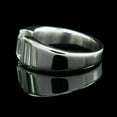 thumbnail image 2 of 2Ct Emerald Cut Lab Created Diamond Men's Engagement Band Ring 14K White Gold Plated, 2 of 3