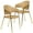 Taupe Leather, variant on LeisureMod Dining Chair Upholstered Leather Armchair Velvet Accent Ergonomic Padded Seat and Back Durable Stainless Steel Base for Home, Kitchen, Living Room Bella Series in Brown Set of 2