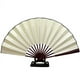 thumbnail image 2 of Abanico plegable en blanco de 10 pulgadas y 8 pulgadas, abanico en blanco de estilo chino, abanico publicitario, adornos de abanico plegables de tela de seda, 2 of 5