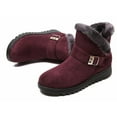 thumbnail image 3 of Women's Ankle Boots with Faux Fur Cuff - Lightweight & Warm Winter Casual Footwear, 3 of 8