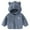 A-Blue, variant on 6M-6Y Toddler Polar Fleece Zip Up Jacket Warm Hooded Bear Ear Coat Winter Jacket for Boys and Girls Comfortable Outerwear for Cold Weather Coffee