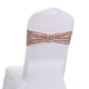 thumbnail image 5 of Funda de silla de temporada rosa, llamativa, elástica, exquisita, con lazo y lentejuelas, para decoración de fiestas., 5 of 8