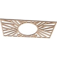 thumbnail image 2 of Ekena Millwork 22"W x 11"H x 8 1/8"ID x 3/8"T Hoover Wood Fretwork Pierced Ceiling Medallion, Alder, 2 of 3