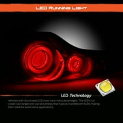 AKKON - [Premium LED Light Tube] For 2008-2013 Infiniti G37 / 14-15 Q60 Coupe Headlights + 3D LED Tail lights Black Smoke Assembly