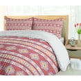 thumbnail image 5 of Ambesonne Tribal Duvet Cover Sets, Aztec Motifs Elements, 2-Queen, Pale Ruby Apricot, 5 of 7