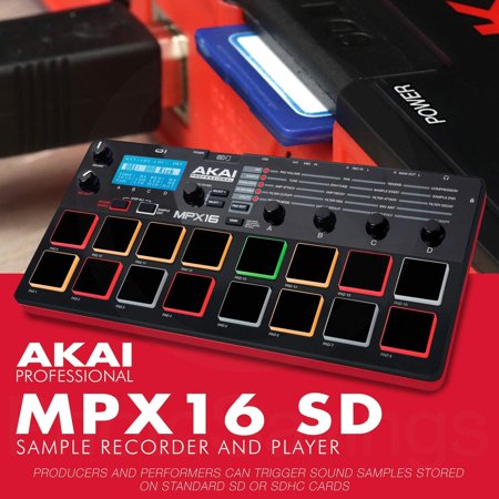 Akai Professional MPX16 SD Sample Recorder and Player + 32GB +