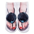 thumbnail image 1 of 3D Pattern Manicure Print Socks Funny Hidden Running Socks Women Personalized, 1 of 2