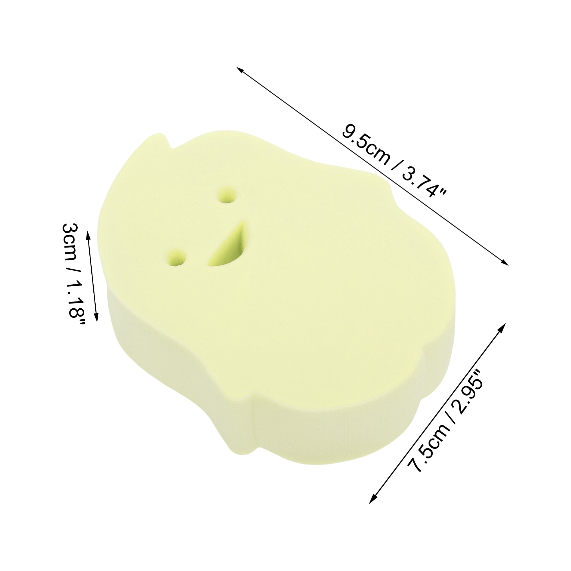 Unique Bargains Penguins Shape Bath Sponge 1 Pc Yellow