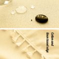 thumbnail image 6 of mtvxesu 60% Cotton 40% Linen Square Tablecloth With Fringe, Waterproof Stain-Resistant, Machine Washable, 55X55 Inches, For Wedding Party Indoor Outdoor, 1 Piece, 6 of 8