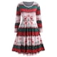 thumbnail image 1 of Vestido de Navidad de impresión de copo de nieve Rosegal Vestidos casuales de talla grande, 1 of 5