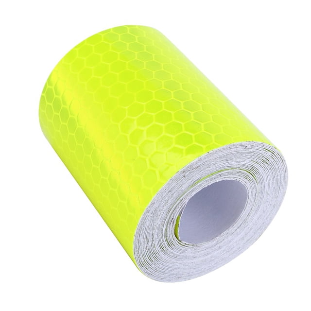 Rollo de Cinta Reflectante de Fluorescencia, Pegatina de Pared Para Coche, Cinta de Advertencia Reflectante de Pvc para Espacios de Estacionamiento, Áreas de Peligro, Autobuses,