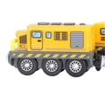 thumbnail image 3 of Battery Operated Action Locomotive Train Powerful Sound Lights Motorized Engines Trains for Kids Boys Girls Yellow Traction Train, 3 of 4