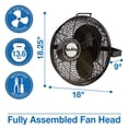 thumbnail image 4 of Air King 9314 Ventilador de montaje múltiple de alta velocidad de grado industrial de 14 pulgadas, negro, 4 of 5