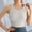 White, variant on Xunmmm Womens Yoga Bra Racerback Cutout Sports Bra Wide Strap High Elastic Absorbent Backless Yoga Bra Fitness