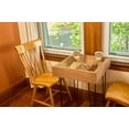 thumbnail image 6 of Rustic Chess and Checkers Table with removable glass top - chess and checkers pieces included, 6 of 10