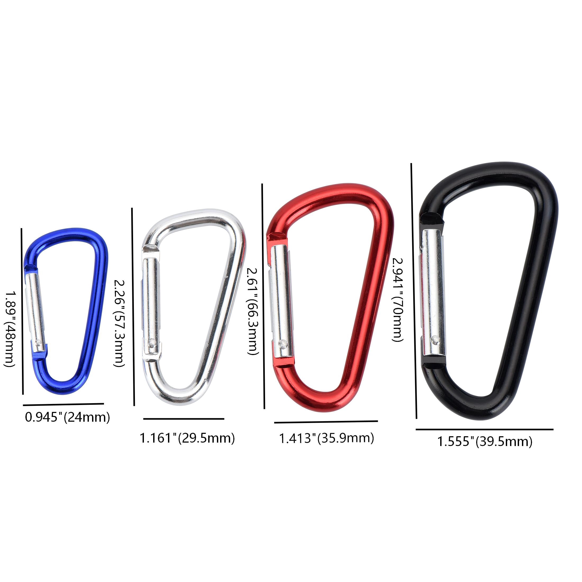 HT 12PK COLORED SNAP D-RING SET