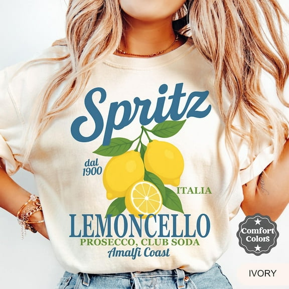 Limoncello Spritz T-shirt, Lemon T-shirt, Italian Cocktail T-shirt, Aperitivo T-shirtt, Italia Lemon T-shirt.