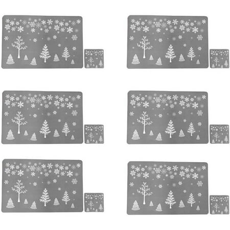 

Foraging dimple Christmas Mat Christmas Table Mat Hotel Tableware Mat Printed Table