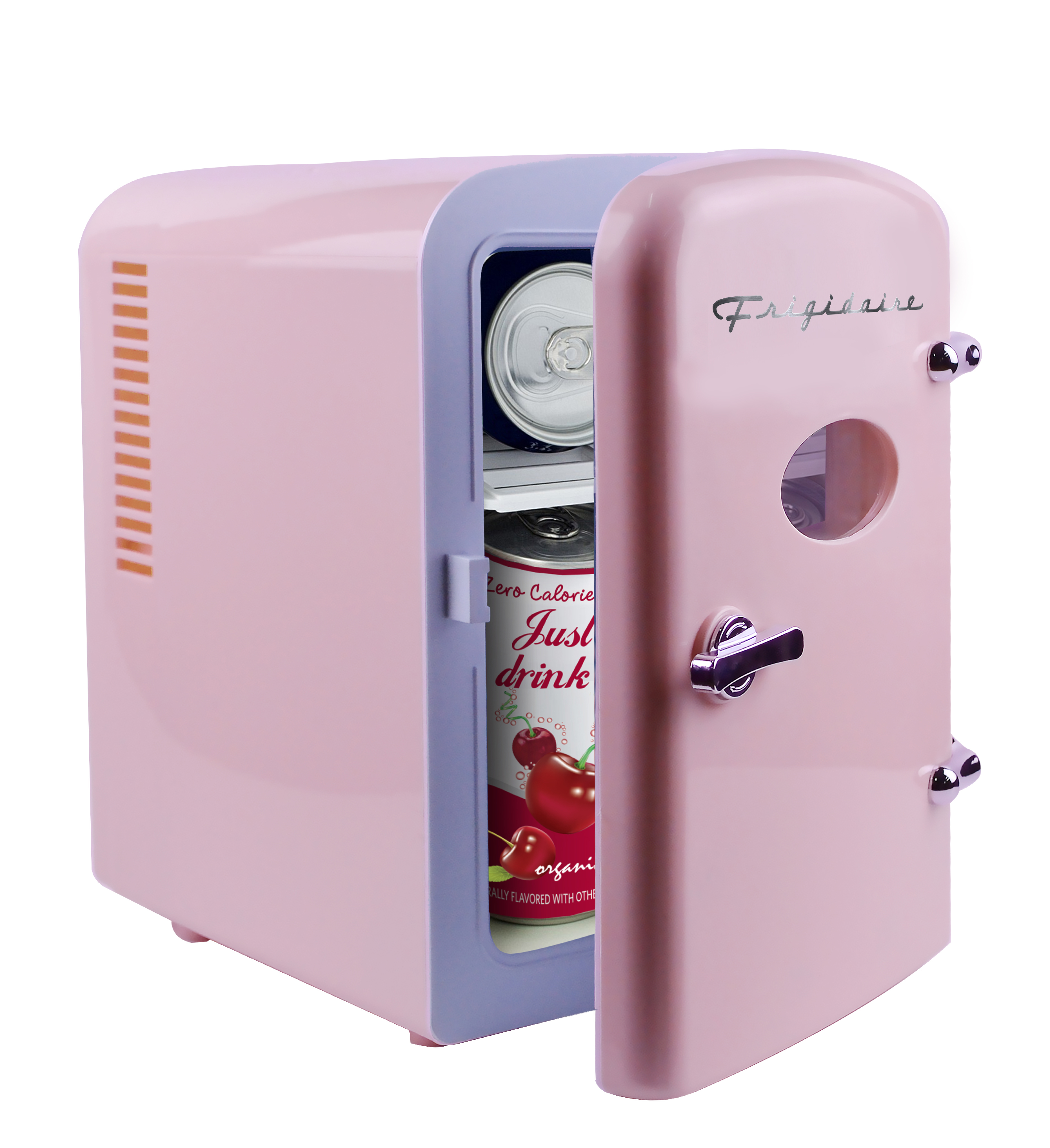 Frigidaire, Portable Retro 6 Can Mini Personal Fridge Cooler, EFMIS129, Pink - image 3 of 6