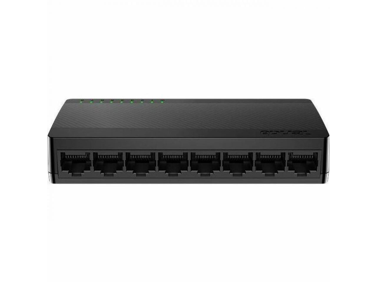 Tenda 8-Port Gigabit Ethernet Switch - 8 Ports - Gigabit Ethernet - 10/100/1000Base-T - 2 Layer Supported - Twisted Pair - Wall Mountable, Desktop