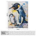 thumbnail image 4 of Orinice Penguin Penguin Lingniao Warm Light Blanket Soft Blanket Living Room Sofa Decoration Cow Gifts Blanket All Seasons Soft Blanket All Seasons Flannel Material Blanket, 4 of 6
