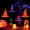 Purple1, variant on Halloween Lighted Hanging Witches Hats, Magic Floating Witch Hat LED Light with Spooky Face, Halloween Light Up for Outdoor Indoor Patio Porch Home Tree Decor (Purple2)