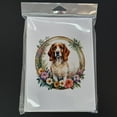 thumbnail image 3 of Brittany Spaniel and Flowers Greeting Cards and Envelopes Pack of 8 7 in x 5 in, 3 of 3