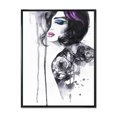thumbnail image 1 of Designart Painting Female Portrait FLOAT FRAME WALL ART, 1 of 4