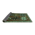thumbnail image 2 of Ahgly Company Indoor Square Persian Turquoise Blue Traditional Area Rugs, 3' Square, 2 of 4