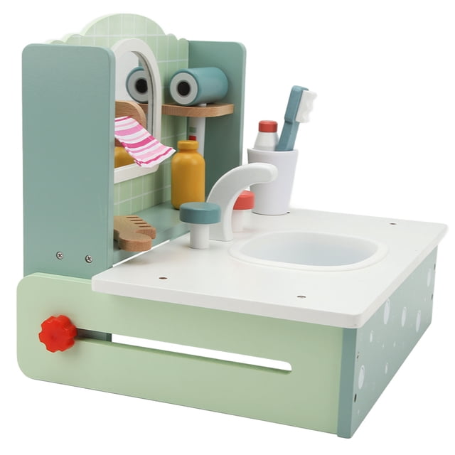 Kids Bathroom Sink Toys, Toddler Vanity Table Set Early Learning For Little Girls