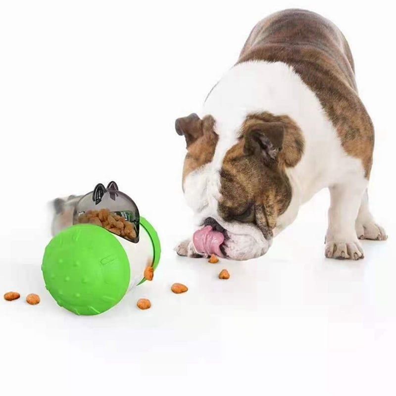 Cat And Dog IQ Toy Feeder General Toy Pet Tumbler Puzzle Slow Food Leakage  Ball Without Electric Pet Interactive Food Leakage Rocking Ball Toy Slow  Feeder for Large Dogs & Small Dogs 