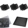 thumbnail image 2 of OUNONA 15Pcs Black PVC Dustproof Net for Computer Case Fans 120x120mm, 2 of 8