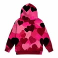 thumbnail image 4 of TIREOW Girls Hoodies Cute Heart Print Long Sleeve Hooded Sweatshirts Trendy Versatile Loose Casual Pullover Sweatshirts Tops, 4 of 5