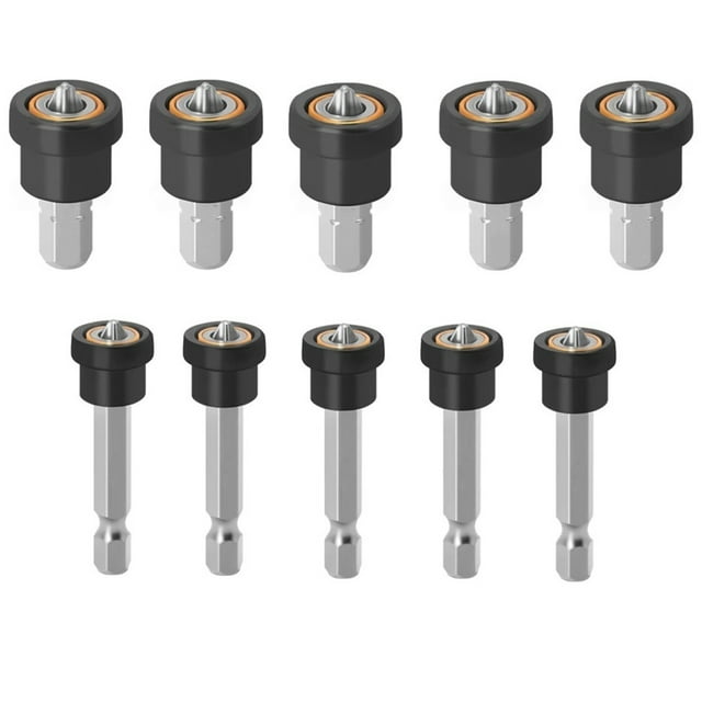 10 Piezas de Brocas de Fijación de Tornillos Magnéticos para Paneles de Yeso, Broca de Posicionamiento de Vástago Hexagonal, Accesorio de Taladro de Fácil Instalación